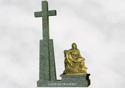 Pedestal Ref. 31B en granito Jaspe