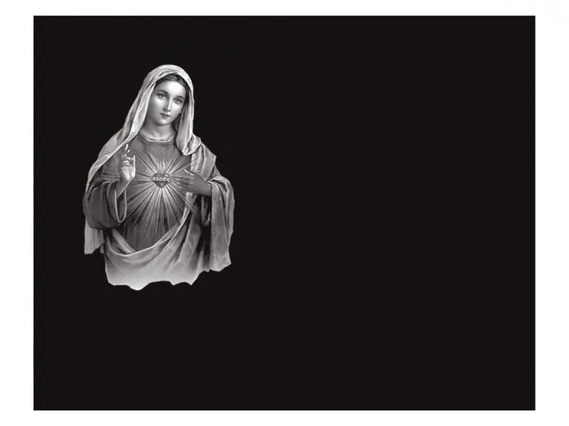 Lápida de nicho Ref.972 en granito Negro Intenso con imagen grabada a láser