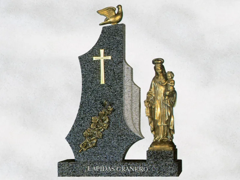Pedestal Ref. 43C en granito Jaspe