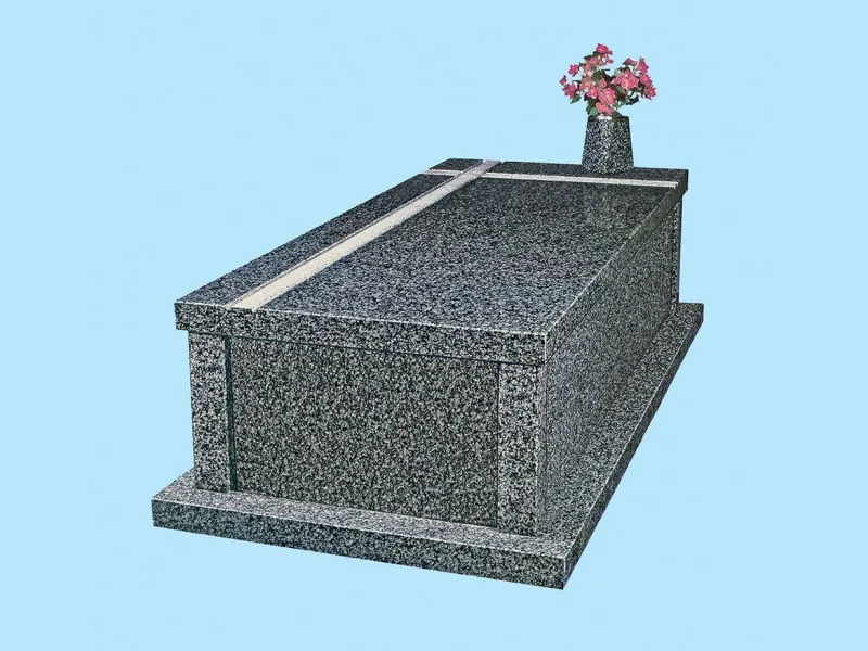 Sarcófago grada alta gruesa Ref. 34C en granito Jaspe